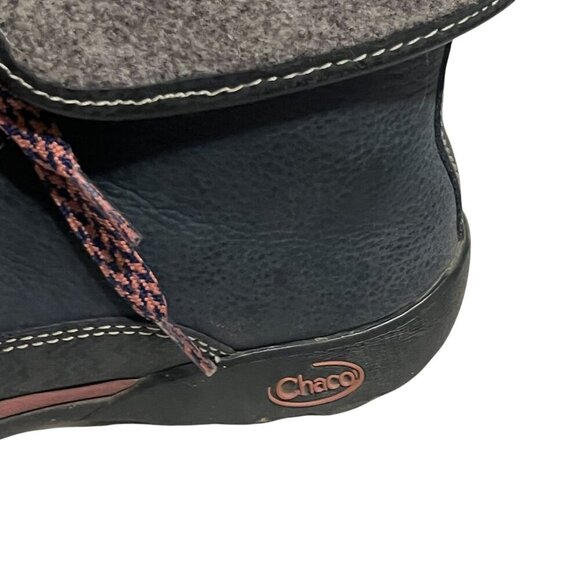 Chaco Womens Lace-Up Wool & Leather Ankle Boots Size 7.5 Gray/Black Durable - Picture 6 of 12